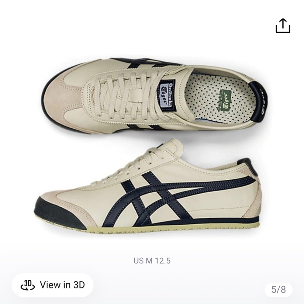 Brand NEW WITH TAGS Onitsuka Tiger Mexico 66 Birch India Ink